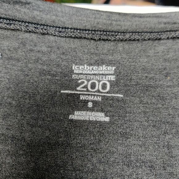 Icebreaker Merino Wool Superfine Lite Bliss Cardigan Small Charcoal Gray *Read - Picture 6 of 16